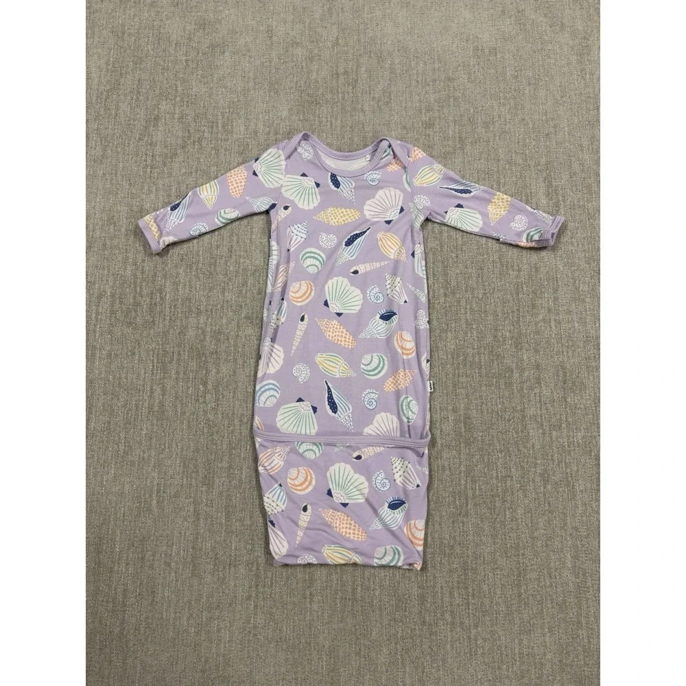 NEW Little Sleepies Sandy Treasures Infant Gown Bamboo Pajama Size Newborn NB